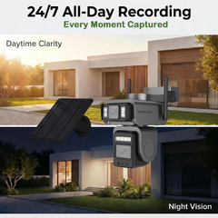 ICAM365 A440 4MP+4MP Battery Solar PTZ Camera - 265