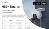 EZVIZ CS-H80x-R100-8G82WKFL (4MM) Pan Tilt Wi-Fi Camera (8mp+2mp)