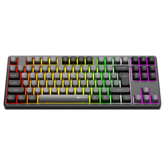 MEETION MK14 Wired+2.4G+Bluetooth RGB Backlit Mechanical Gaming Keyboard