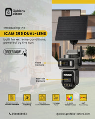 ICAM365 A440 4MP+4MP Battery Solar PTZ Camera - 265