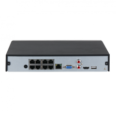 DAHUA DHI-NVR4108HS-8P-4KS3 8 CHANNEL 4K NVR 8 POE 12MP 1HDD X 20TB METAL