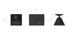 EZVIZ CS-CB2-R105-1K3F4GA-BK 3MP 4G Smart Home Battery Camera Type-c