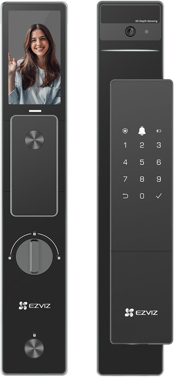 EZVIZ CS-DL50FVS-R100-WBP-GR Face Recognition Smart Lock