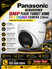 PANASONIC PM-ET8ULFC-W 8MP Fixed Turret Dome Full Colour Camera 2.8mm
