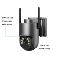 كاميرا الإنترنت بالطاقة الشمسية 4G AOV بدقة 5 ميجابكسل ICAM365 A11