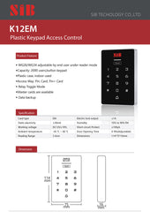 SIB ACCES CONTROL K12EM