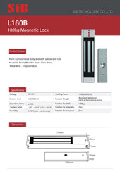 SIB L180B ELECTRIC LOCK 170LX41WX21H (mm) 1.2KG