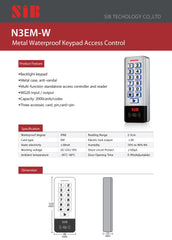 SIB N3 EM-W/IP68 METAL KEYPAD ACCESS CONTROL