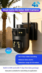ICAM365 A22 4MP+4MP 4G AOV SOLAR INTERNET CAMERA