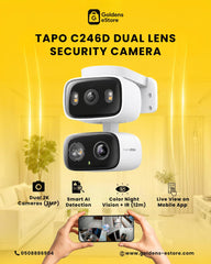 TAPO C246D 4MP Indoor/Outdoor Dual Lens Pan/Tilt Security Camera