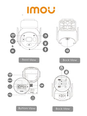 IMOU IPC SA7E-T-8M0T3/FSP008 AOV PT 8MP Kit  Outdoor wireless CCTV camera