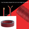 SPEAKER AND ELECTRICAL CABLE 2X2MM RED AND BLACK 80YDS