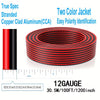 SPEAKER AND ELECTRICAL CABLE 2X2MM RED AND BLACK 80YDS