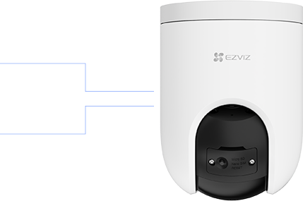 EZVIZ CS-H8C-R200-1K3KFL4GA(4mm) 3mp Pan & Tilt Wi-Fi Camera (SIM Type)