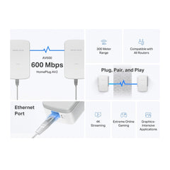 MERCUSYS MP300 KIT طقم بادئ Powerline AV600