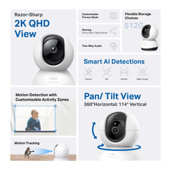 TAPO C220 4MP Pan/Tilt Wi-Fi Camera