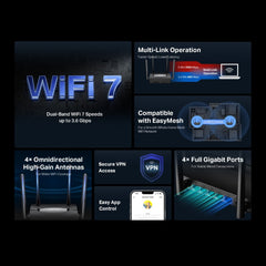 MERCUSYS MR25WBE BE3600 Dual-Band Wi-Fi 7 Router