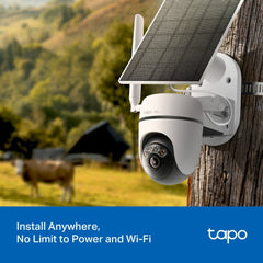 TAPO C615G KIT 2K 3MP Solar-Powered Pan/Tilt 4G LTE Security Camera Kit