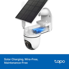 TAPO C615G KIT 2K 3MP Solar-Powered Pan/Tilt 4G LTE Security Camera Kit