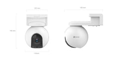 EZVIZ CS-EB8/SP-R200(4K W4GA) EB8 4G outdoor security camera kit with solar charging panel.