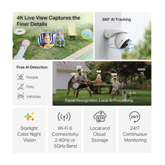 TAPO C560WS 8MP Outdoor Pan/Tilt Security Wi-Fi Camera