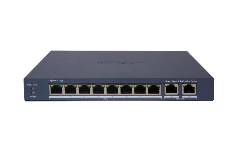 HIKVISION DS-3E1510P-EI/M 8 Port Gigabit Smart POE Switch