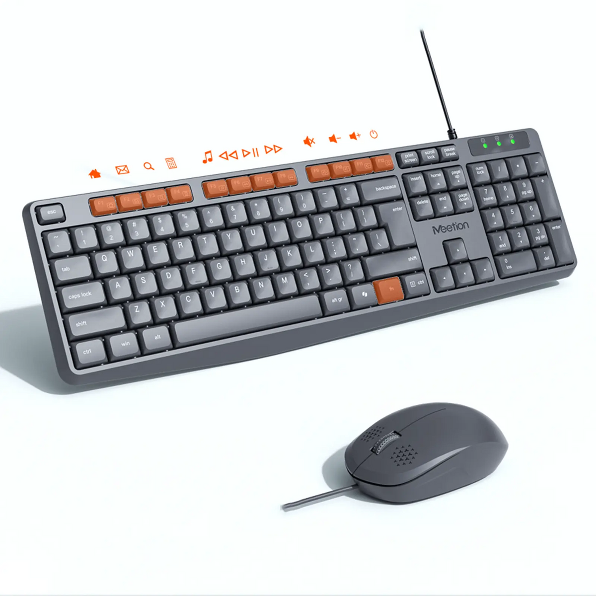 MEETION C235 Full-Size Wired Keyboard and Mouse Combo