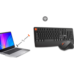 MEETION WIRELESS KEYBOARD+MOUSE COMBO C4130 BLACK UAR